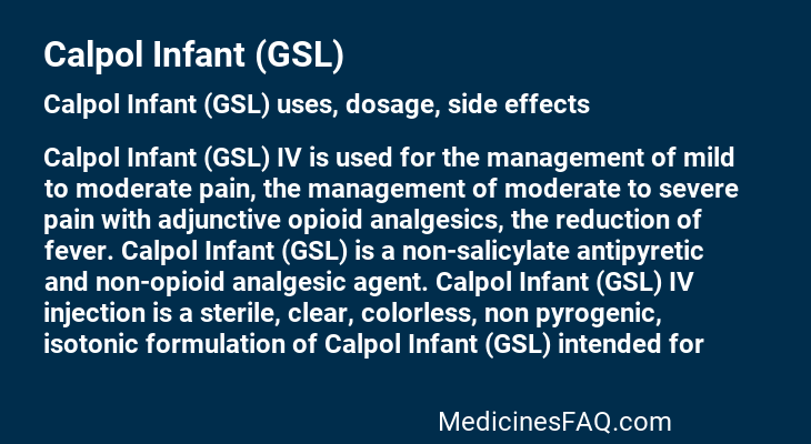 Calpol Infant (GSL)