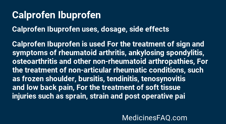 Calprofen Ibuprofen