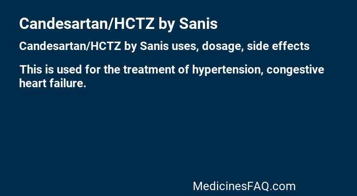 Candesartan/HCTZ by Sanis