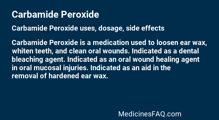 Carbamide Peroxide