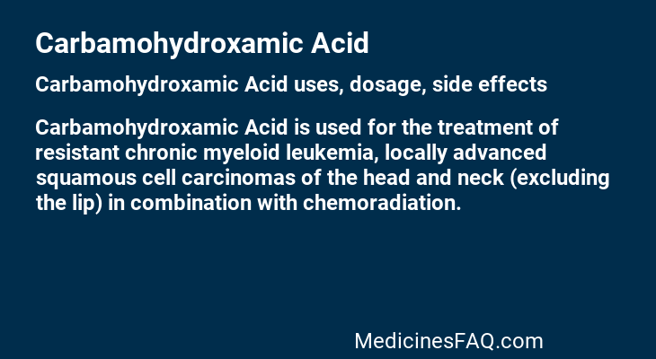 Carbamohydroxamic Acid