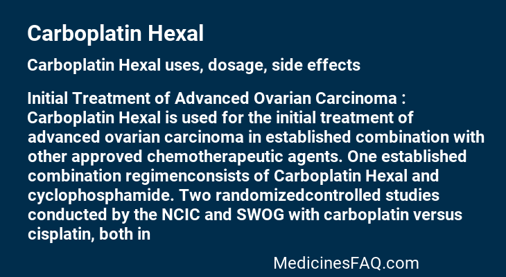 Carboplatin Hexal