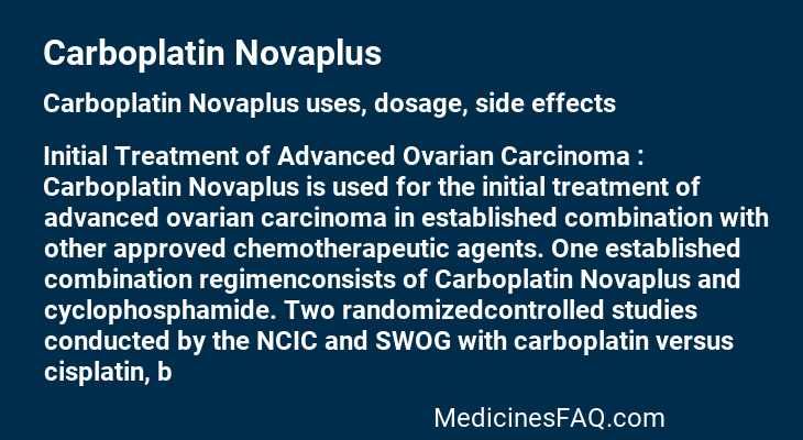Carboplatin Novaplus
