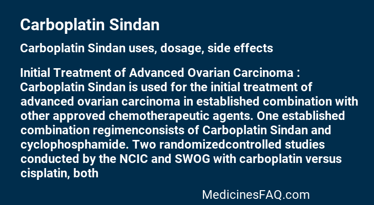 Carboplatin Sindan