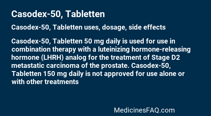 Casodex-50, Tabletten