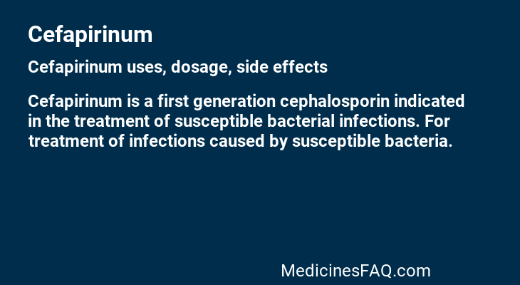 Cefapirinum