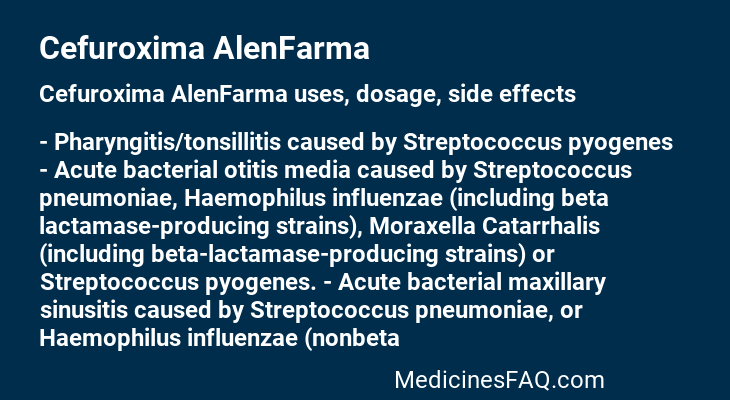 Cefuroxima AlenFarma