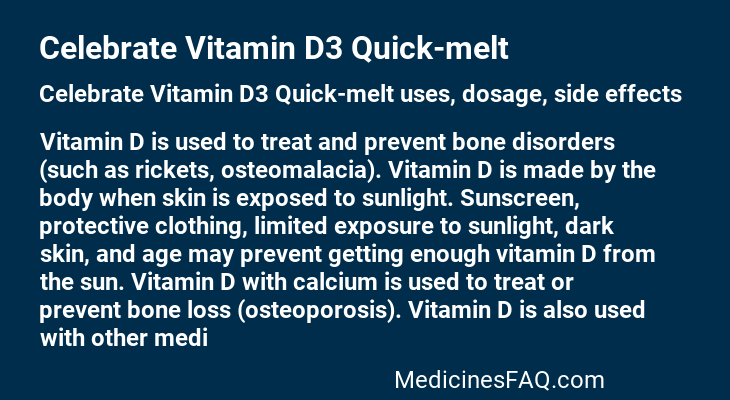 Celebrate Vitamin D3 Quick-melt