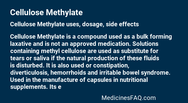 Cellulose Methylate