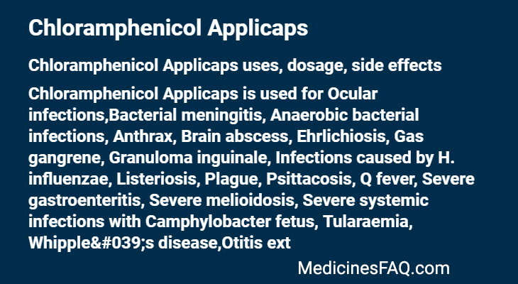 Chloramphenicol Applicaps