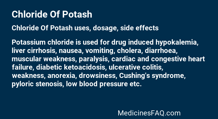 Chloride Of Potash