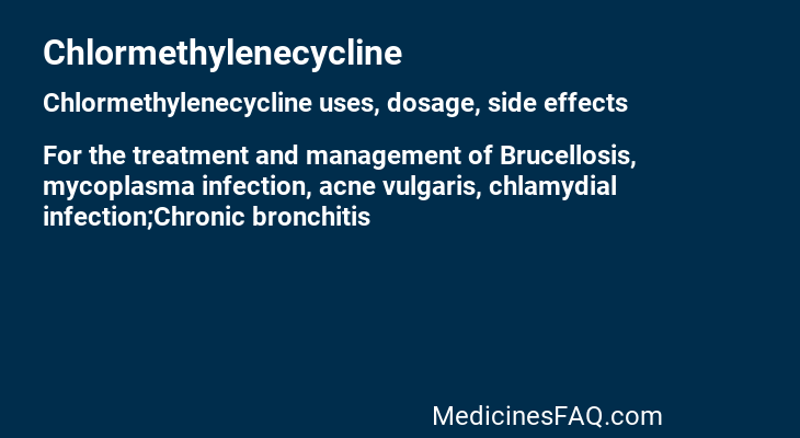 Chlormethylenecycline