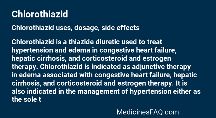 Chlorothiazid