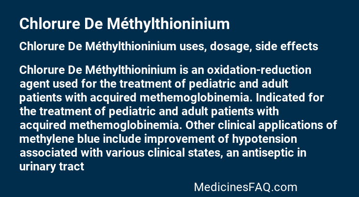 Chlorure De Méthylthioninium