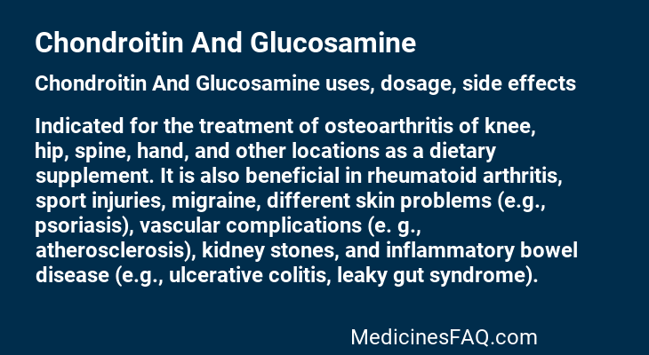 Chondroitin And Glucosamine
