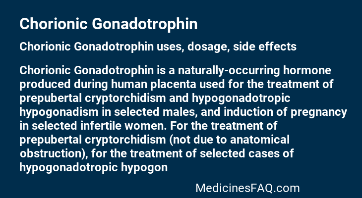 Chorionic Gonadotrophin