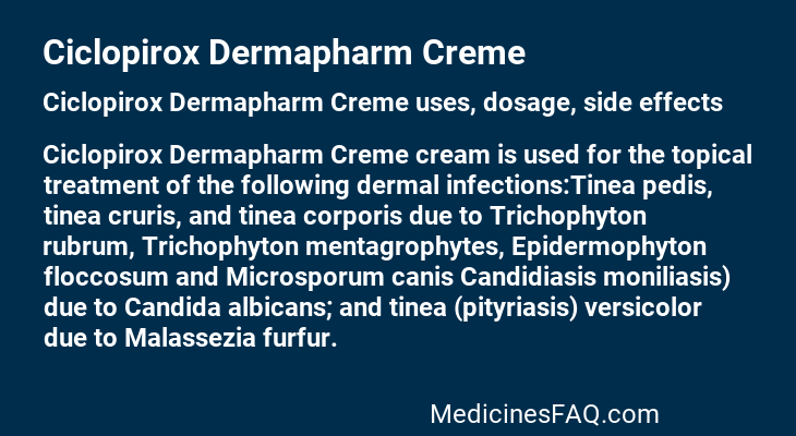 Ciclopirox Dermapharm Creme
