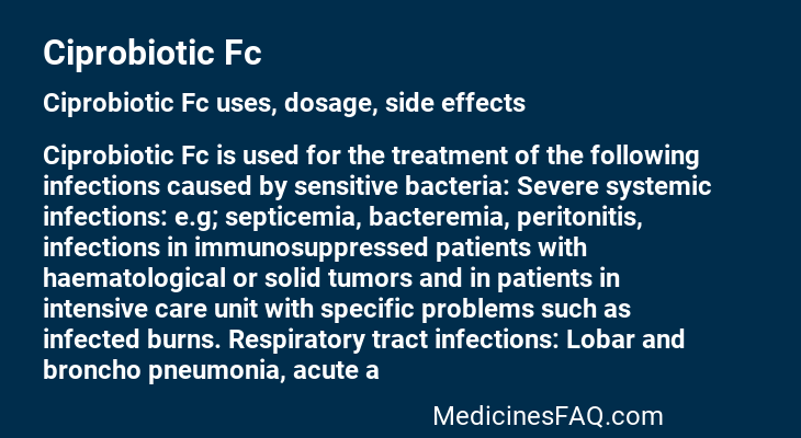 Ciprobiotic Fc