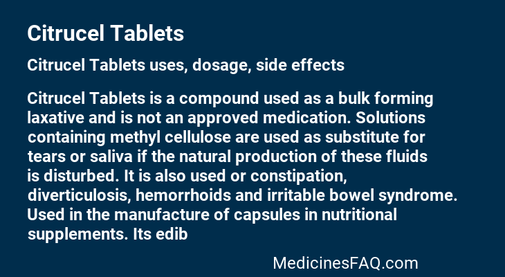 Citrucel Tablets