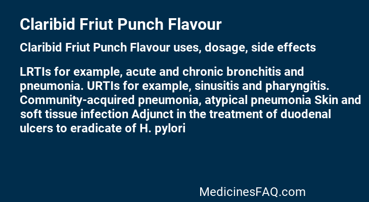 Claribid Friut Punch Flavour