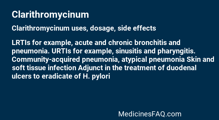 Clarithromycinum