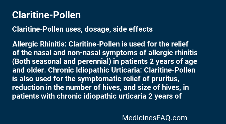 Claritine-Pollen