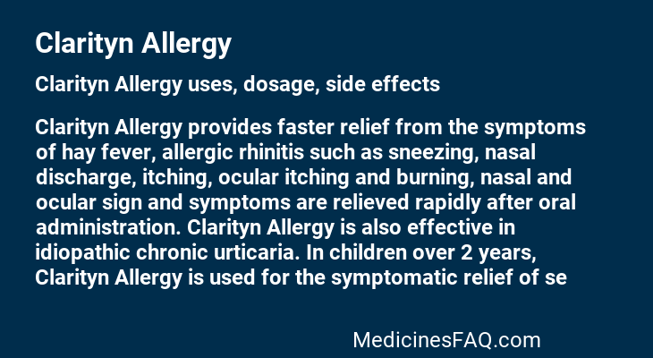 Clarityn Allergy