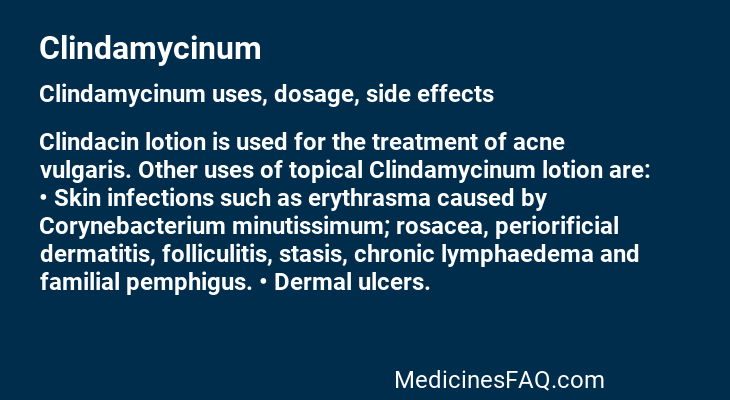Clindamycinum