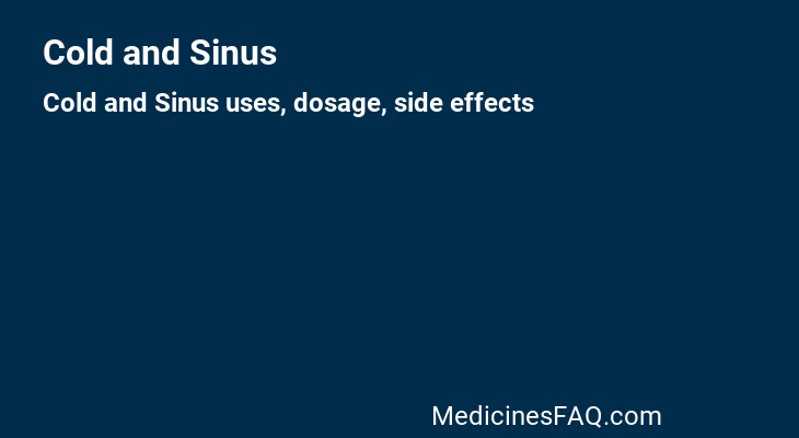 Cold and Sinus