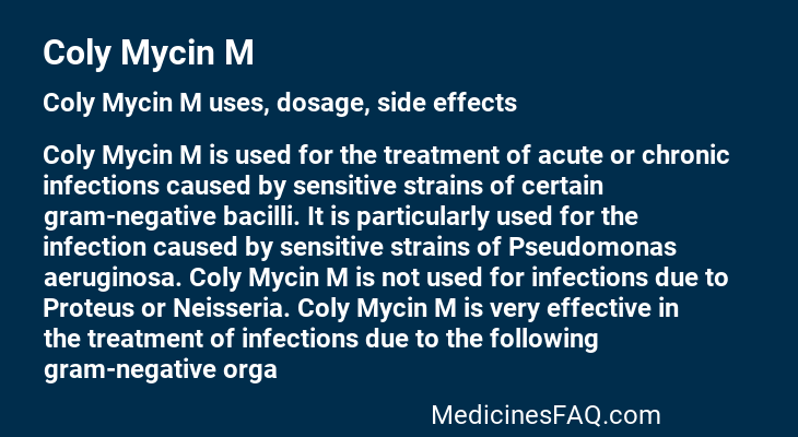 Coly Mycin M