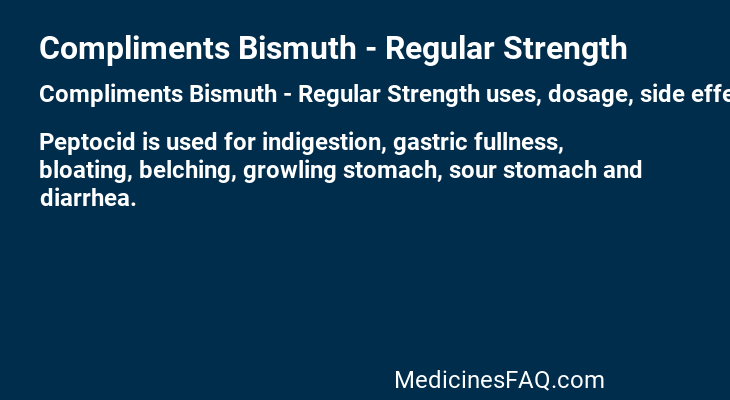 Compliments Bismuth - Regular Strength