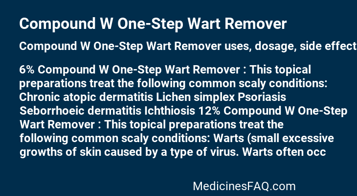 Compound W One-Step Wart Remover