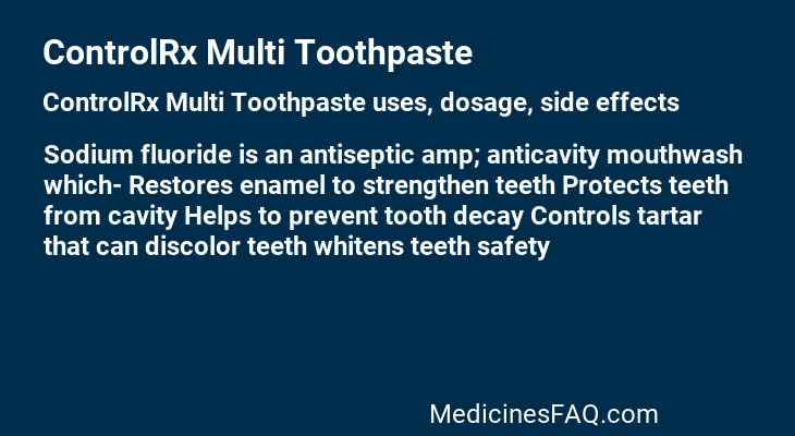 ControlRx Multi Toothpaste