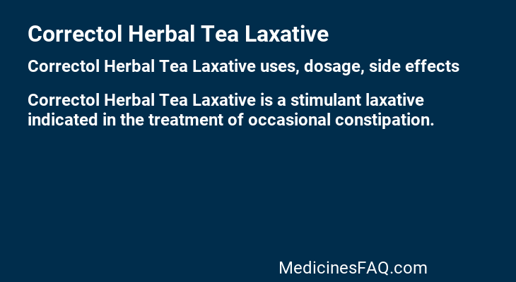 Correctol Herbal Tea Laxative