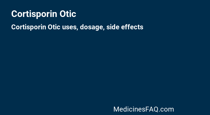 Cortisporin Otic