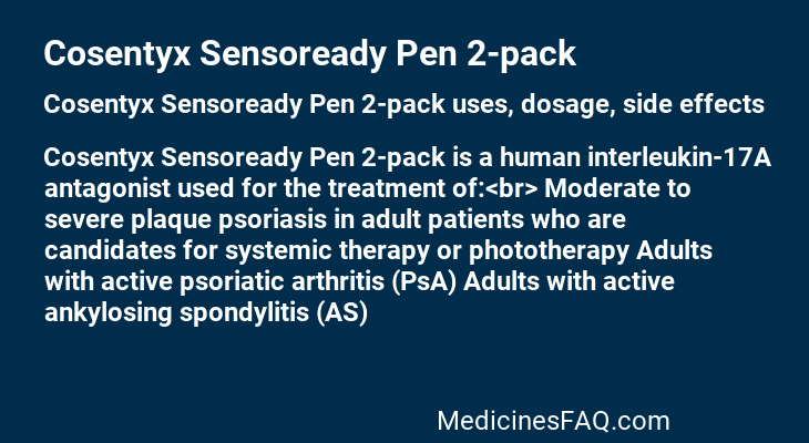 Cosentyx Sensoready Pen 2-pack