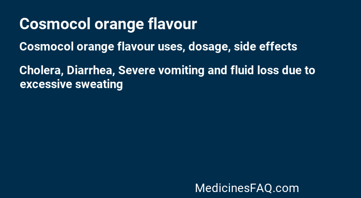 Cosmocol orange flavour