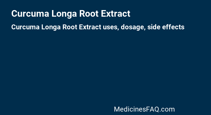 Curcuma Longa Root Extract