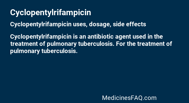 Cyclopentylrifampicin