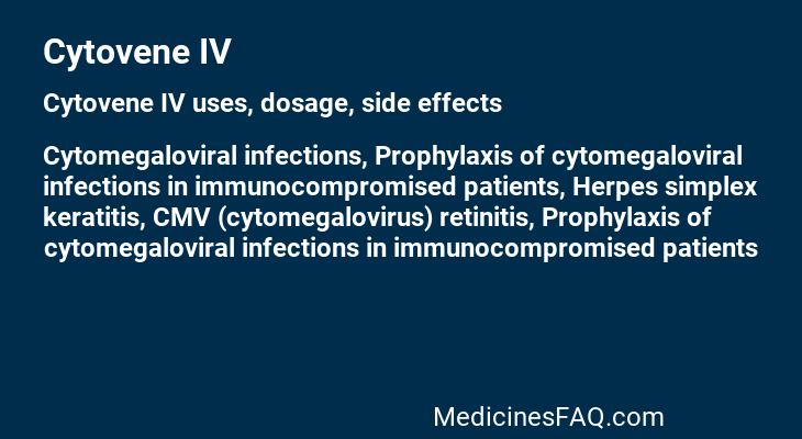 Cytovene IV