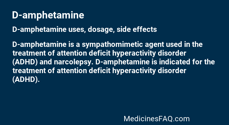 D-amphetamine