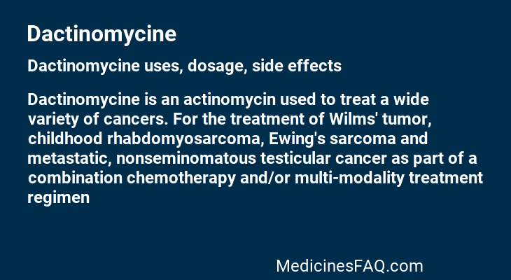 Dactinomycine