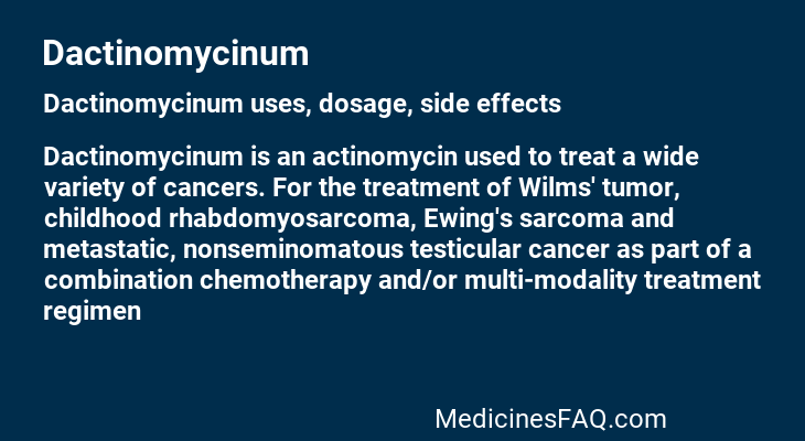 Dactinomycinum