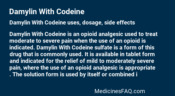 Damylin With Codeine