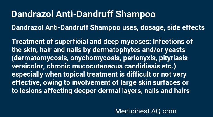 Dandrazol Anti-Dandruff Shampoo
