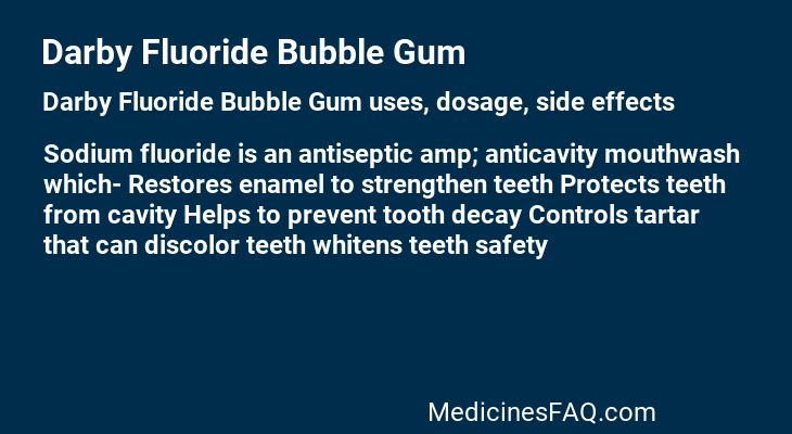 Darby Fluoride Bubble Gum