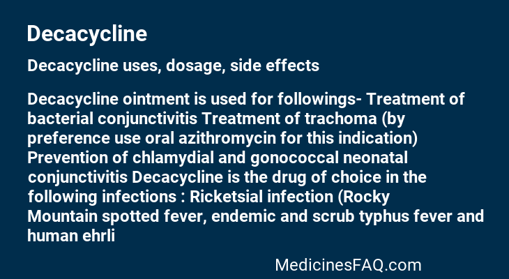 Decacycline