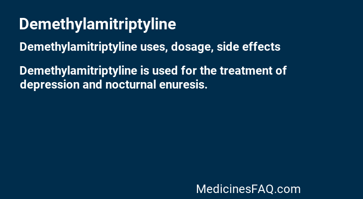Demethylamitriptyline
