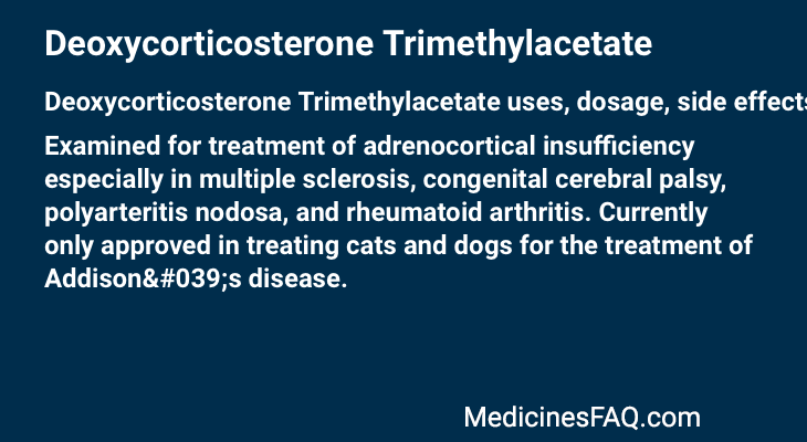 Deoxycorticosterone Trimethylacetate