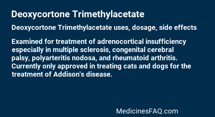 Deoxycortone Trimethylacetate